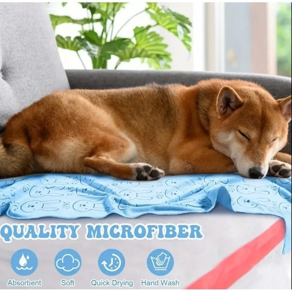 Quick Drying Super Absorbent Microfiber Dog Pet Towels XL 55
